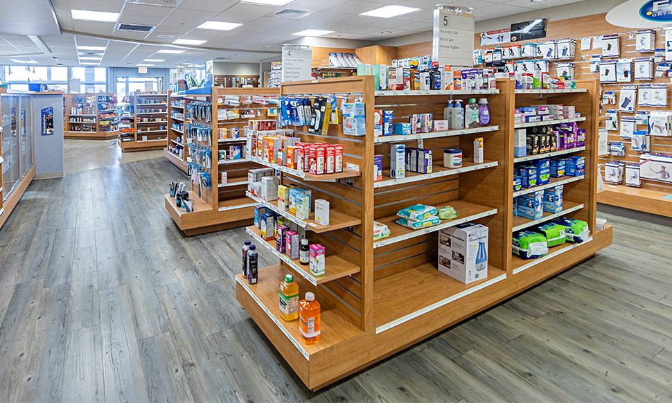 Lehigh Valley Pharmacy Services is located on the first floor at Lehigh Valley Hospital–Muhlenberg, main (north) entrance