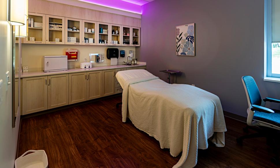 Receive treatment in a spa-like setting at LVPG Esthetics–Cedar Point