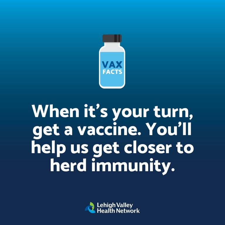 Get the vaccine when it's your turn to bring us closer to herd immunity.