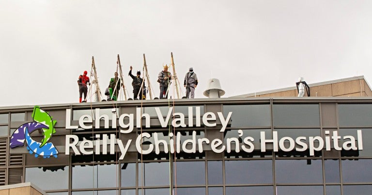 LVHN Superhero window washers