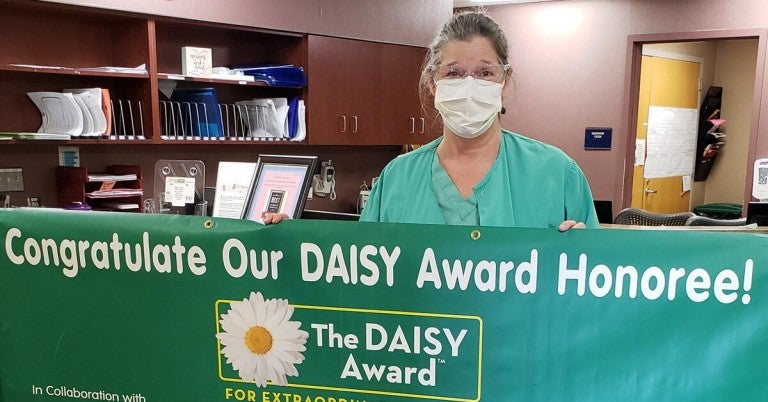 Nancy Bledsoe, RN receives Daisy Award