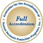 Accreditation of Human Research Protection Programs (AAHRPP) logo