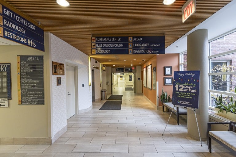 Lehigh Valley Hospital–Pocono  - central hallway