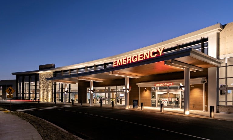 Entrance to emergency room