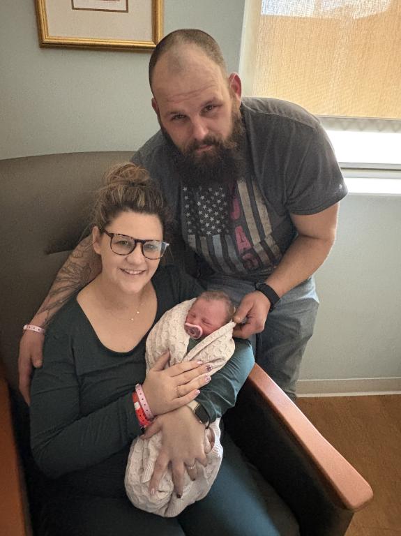 Skye and Jesse Fotusky of Tamaqua - New Year's baby 2026