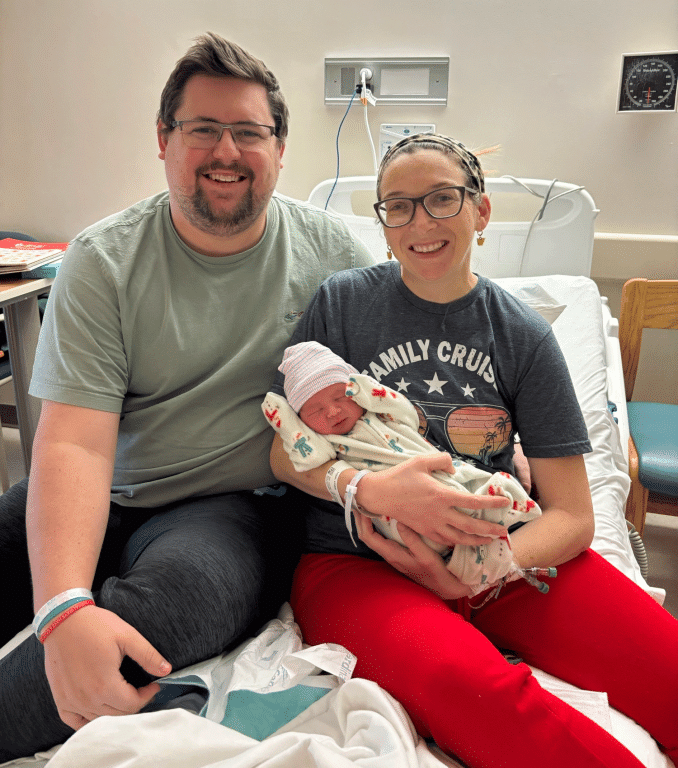 Lindsay and Matthew Logan - first baby 2026