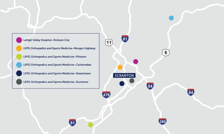 Temporarily relocated practice locations
