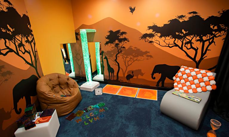 Having a calm place to take a break can sometimes make an experience possible for families.