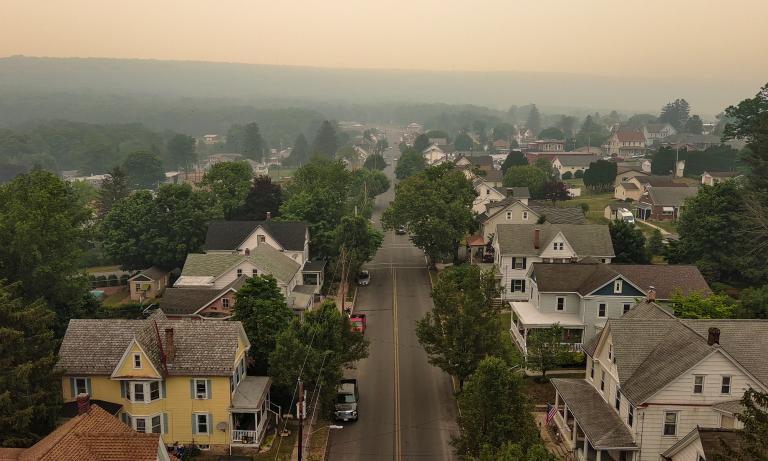Smoky skies in air quality alerts