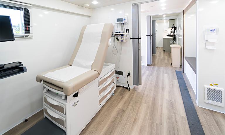 Mobile Health Coach interior exam room