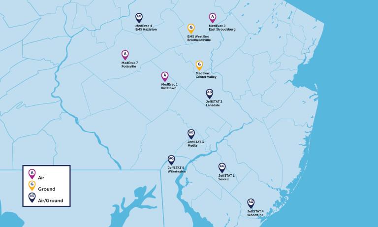 LVHN-EMS Fleet Map