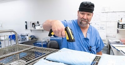 Raymond Flyte, a Sterile Processing Technician at LVH–Muhlenberg